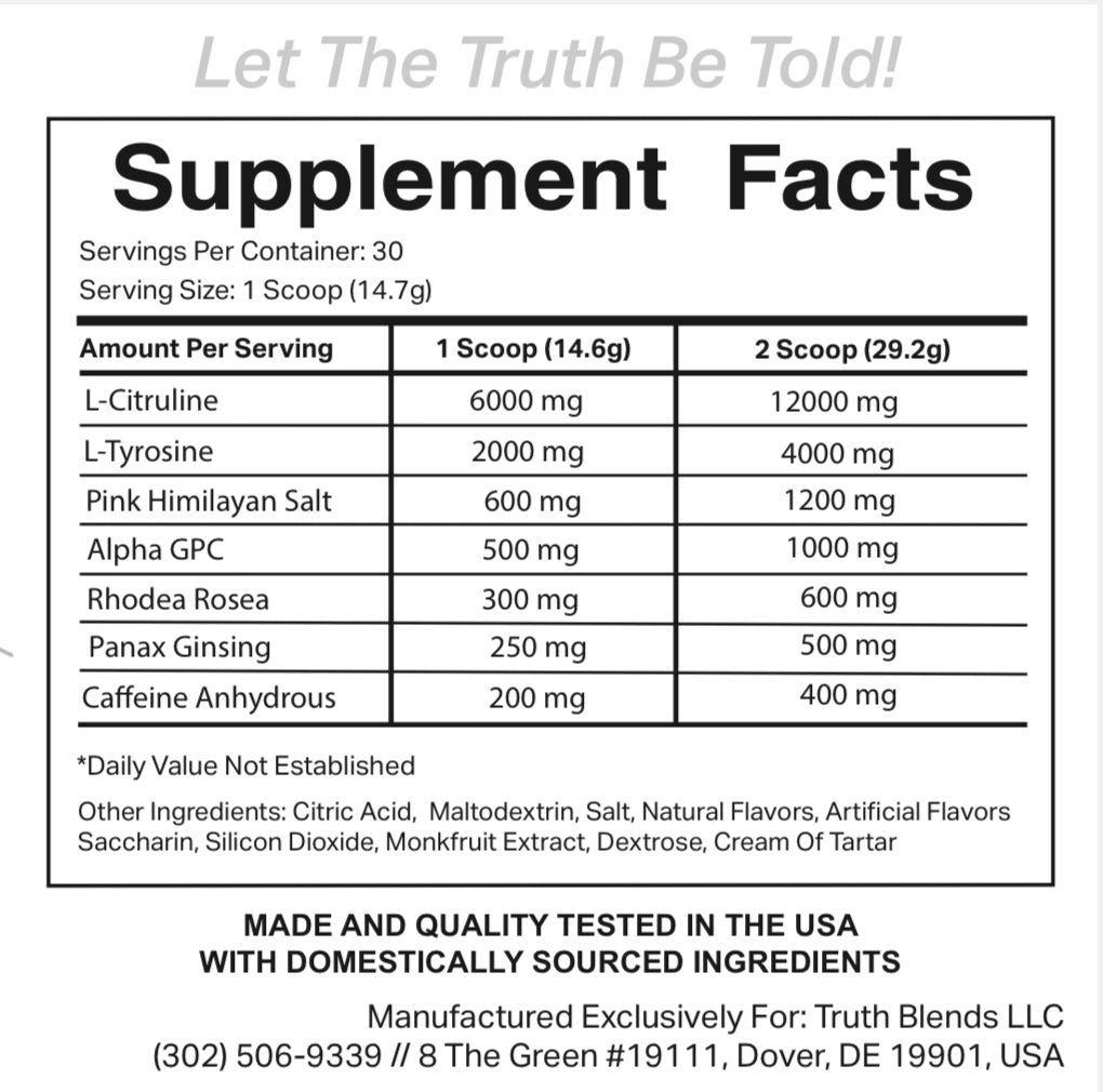 Truth Serum Preworkout